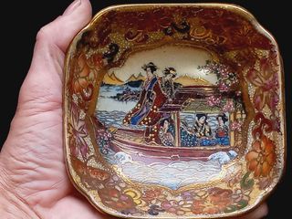 Tigela cerâmica japonesa decorativa Satsuma