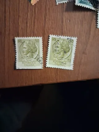 Sello LIRE 50 Repubblica Italiana