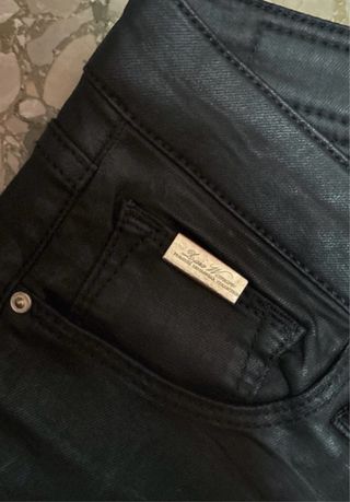 Pantalones cuero negros talla S