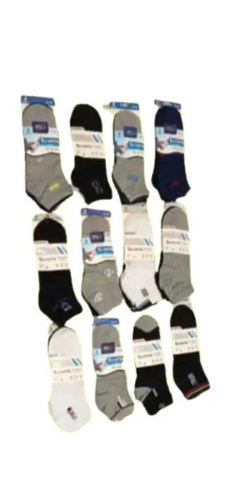 LOTE 24 PARES CALCETINES TOBILLEROS HOMBRE 40/46