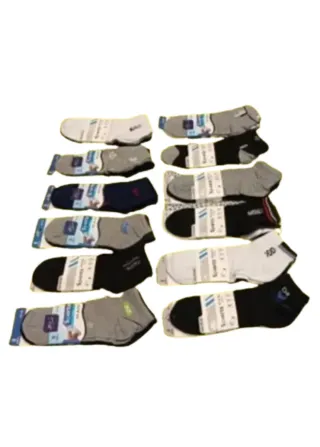 LOTE 24 PARES CALCETINES TOBILLEROS HOMBRE 40/46