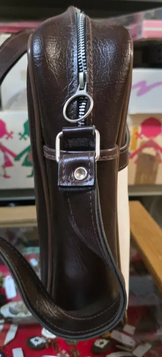 Maleta escolar vintage años 70 cartera