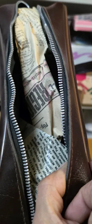 Maleta escolar vintage años 70 cartera