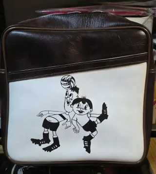 Maleta escolar vintage años 70 cartera