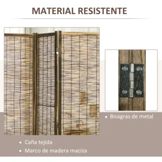 Biombo plegable madera