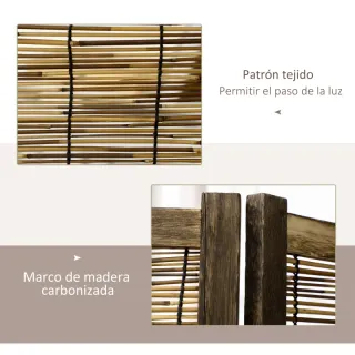 Biombo plegable madera