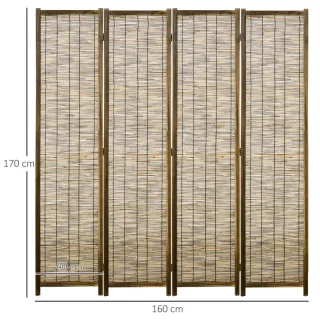 Biombo plegable madera