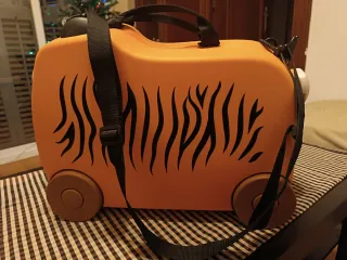 Maleta trolley infantil con ruedas diseño tigre
