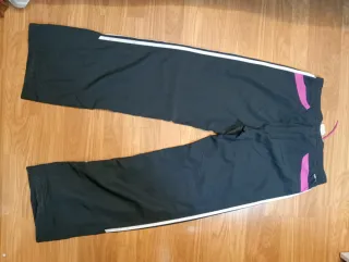 Pantalón Adidas Negro y Rosa