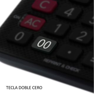 Calculadora impresora negra