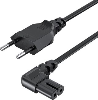 3M Cable de Alimentación EU 2 Enchufe a 90 Grados,