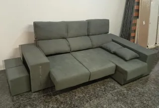 Sofá modular gris en L