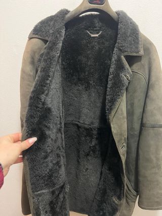 Mabrun cappotto shearling uomo verde XL