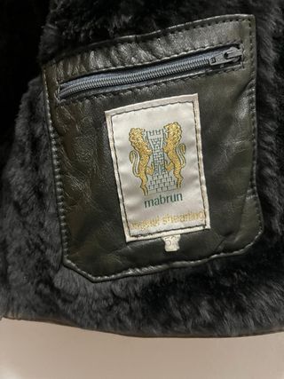 Mabrun cappotto shearling uomo verde XL