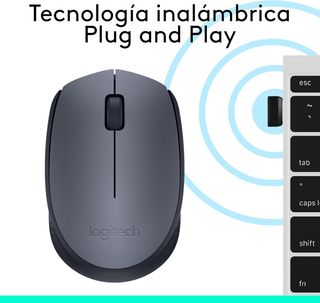 Logitech Ratón inalámbrico M170, 2,4 GHz con orrec