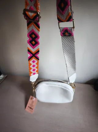 Bolso Blanco BOSANOVA Correa Multicolor