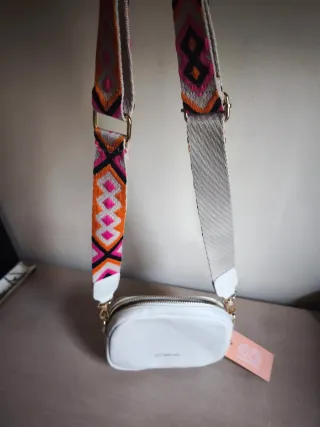 Bolso Blanco BOSANOVA Correa Multicolor