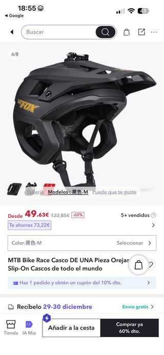 Casco Fox Enduro All Mountain Negro