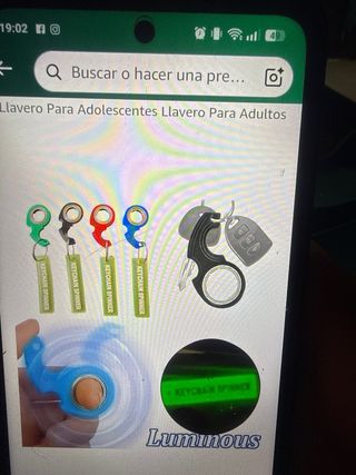 Llavero giratorio con spinner