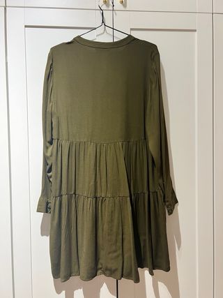 Vestido verde botella talla S