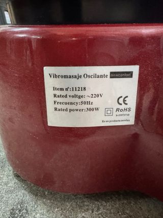 Máquina vibratoria Newcomfort