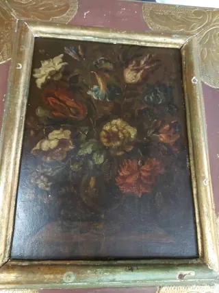 Florero Escuela Española S.XVIII Óleo