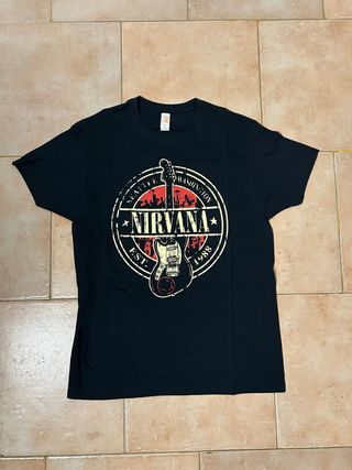 Camiseta Nirvana Seattle Est. 1988 Negra