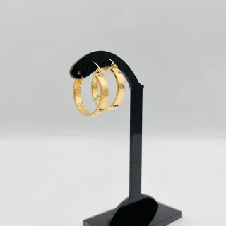 PENDIENTES ARO TORNILLO HUECO