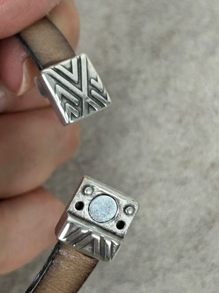 Pulsera cuero hombre 19 cm