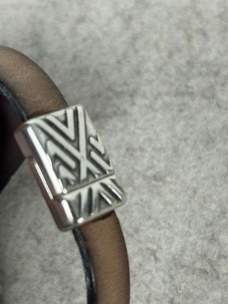 Pulsera cuero hombre 19 cm
