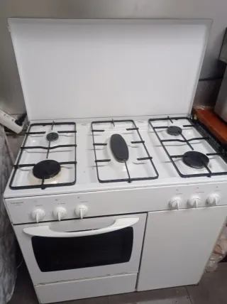 Cocina de gas 5 fuegos con horno