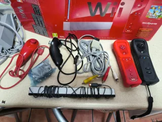 Nintendo Wii Roja Completa 25 Aniversario