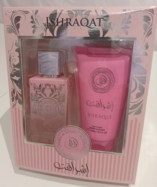 ISHRAQAT Set Perfume y Loción Corporal Rosa