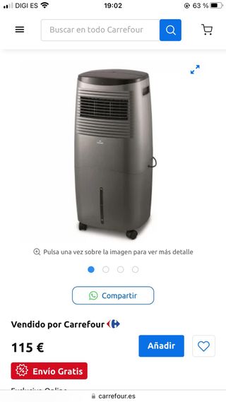 Climatizador Klindo Negro/Gris