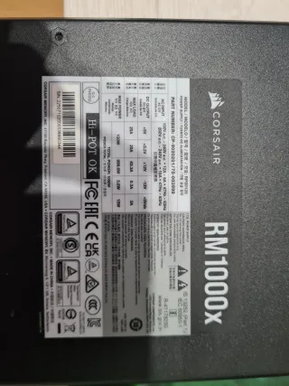 Fuente Alimentación Corsair RM1000x