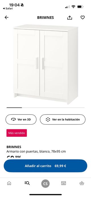 Armario BRIMNES Blanco Ikea