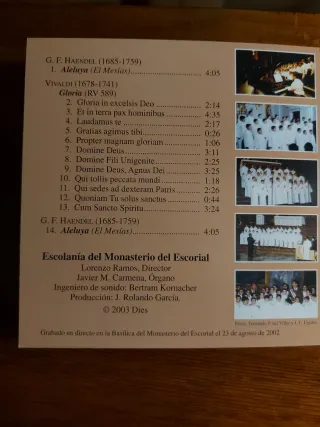 Lote CDs Música Clásica Escolania del Escorial