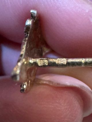 Brincos vintage prata com contraste