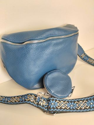 Marsupio blu 100% cotone