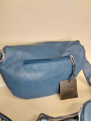 Marsupio blu 100% cotone