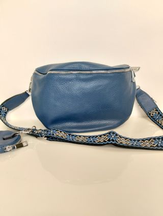 Marsupio blu 100% cotone