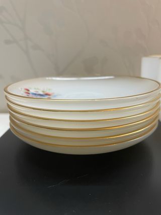 Juego café Arcopal antiguo flores