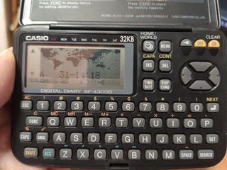 Casio SF-4300B Digital Diary 32KB Vintage