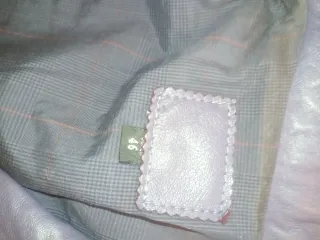 Giacca in pelle viola donna taglia M