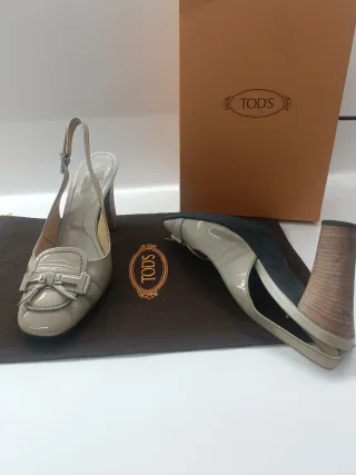 Tod's Zapatos Tacón Abierto beige