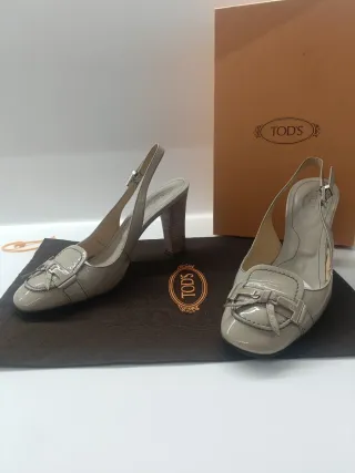 Tod's Zapatos Tacón Abierto beige