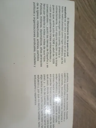 Diccionario de la guerra civil (en dos tomos)