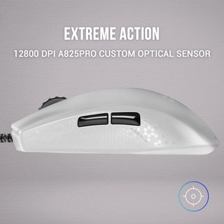 MOUSE MARS GAMING MMR TRANSLUCIDO WHITE OPTICO 128