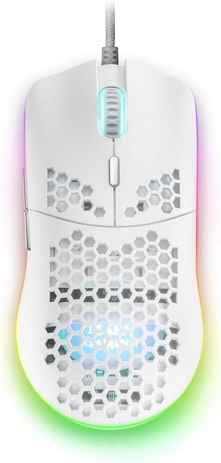 MOUSE MARS GAMING MMR TRANSLUCIDO WHITE OPTICO 128