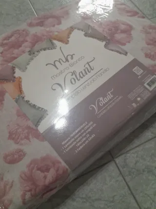 Lenzuola flanella rosa e bianco